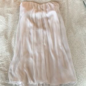 Alice and Olivia White Strapless Dress